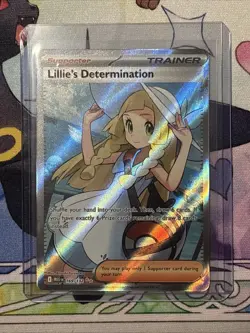 Pokemon TCG Mega Evolution Lillie’s Determination Full Art Trainer Card 169/132 - Image 1