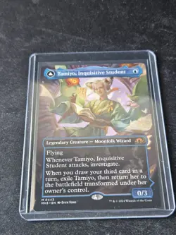 Tamiyo Inquisitive Student Borderless Card, NM Condition, Modern Horizons 3 MTG - Image 1