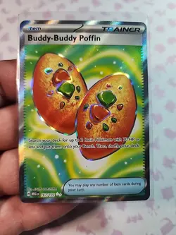 Buddy Buddy Poffin 167/132 Mega Evolution Secret Rare Card Nm -mint - Image 1