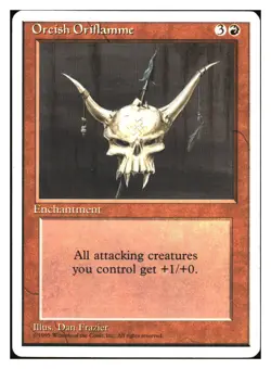 Orcish Oriflamme Fourth Edition MTG - NM+ - Image 1
