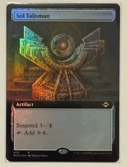 Sol Talisman Extended Art Foil - Modern Horizons 2 Magic the Gathering - Image 1