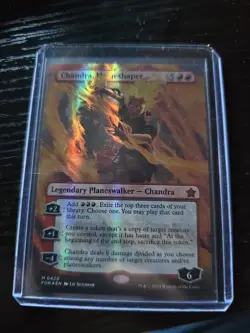 Chandra, Flameshaper (Borderless) (Mana Foil) Foundations Foil - Image 1