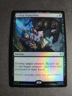 Lethal Protection (Foil) Rare MTG Spider-Man - Image 1