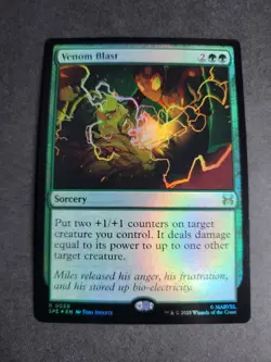 Venom Blast (Foil) Rare MTG Spider-Man - Image 1