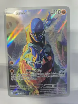 Pokemon Sawk 130/086 Sv: White Flare Illustration Rare MINT TCG - Image 1