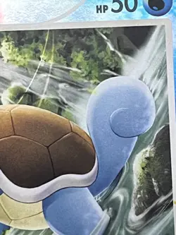 Pokemon Squirtle 112/132 Secret Wonders Reverse Holo 2007 LP yellow ink errorU!U - Image 2