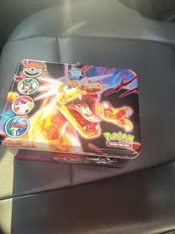 Charizard Lunchbox Tin Filled With Common/Uncommon Non Holo Various Set Pokemon - Image 2