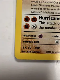 GIOVANNI'S MACHAMP POKEMON GYM CHALLENGE HOLO RARE 6/132 WOTC - Image 4