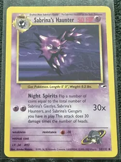Pokemon Gym Heroes Sabrina's Haunter 58/132 - Image 1