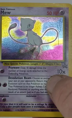Mew #9 Holo Black Star Promo Rare Vintage 2000 Pokemon TCG US SELLER 🇺🇸 - Image 4