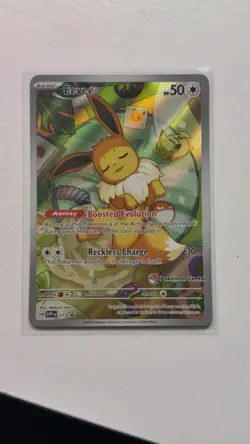 Prismatic Evolutions PC Pokemon Center ETB Stamped Eevee 173 Promo - Image 1