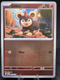 Pokemon TCG Litleo 023/132 Mega Evolutions Reverse Holo NM - Image 1