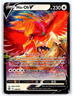 Pokemon - Ho-Oh V 140/195 Swsh12: Sword & Shield - Silver Tempest Holo - Image 1
