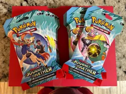12 Unopened Pokemon Journey Together Packs - Image 1