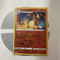 Pokemon Charizard 025/185 Swsh04: Vivid Voltage Reverse Holo Near Mint - Image 1