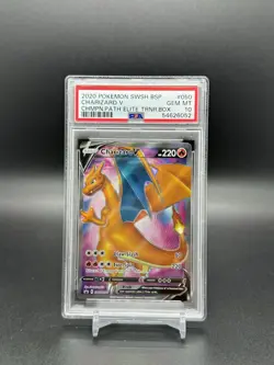 2020 Pokemon Champions Path ETB Promo Charizard V SWSH050 PSA Gem Mint 10 - Image 1