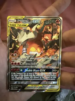 Pokemon TCG Reshiram & Charizard GX SM201 Black Star Promo NM - Image 1
