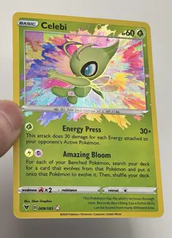 Pokemon TCG Celebi Amazing Rare 009/185 Vivid Voltage Mint Condition - Image 4
