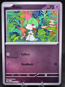 Pokemon TCG Ralts 058/132 Mega Evolutions Reverse Holo NM - Image 1