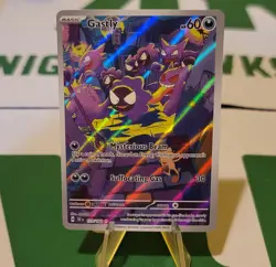 2024 POKEMON TEF EN-TEMPORAL FORCES ILLUSTRATION RARE #177 GASTLY - Image 3