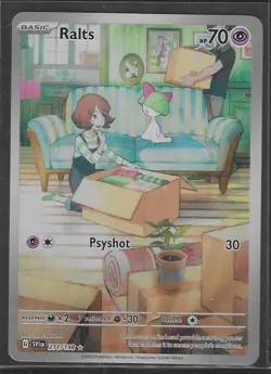Ralts - 211/198 Scarlet & Violet Illustration Rare Pokemon - NM/MINT - Image 1