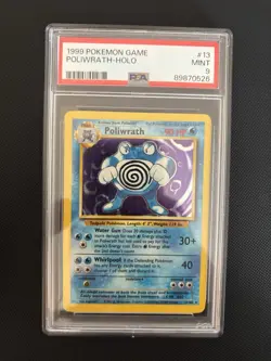 PSA 9 1999 Pokemon Poliwrath 13/102 Base Set Unlimited Holo Mint 💎 - Image 2