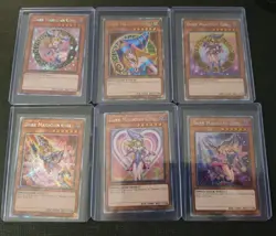 6 Dark Magician Girl Set Platinum Secret Quarter Century Alt Art NM YuGiOh TCG - Image 1