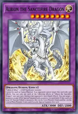 Albion the Sanctifire Dragon Yu-Gi-Oh! MP24-EN082 Secret Rare - Image 1