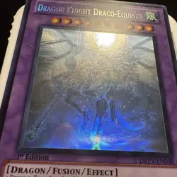 Dragon Knight Draco-Equiste (Ghost Rare) DREV-EN038 Duelist Revolution 1st... - Image 4