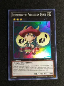 Yu-Gi-Oh! Temtempo the Percussion Djinn YS12-EN041 1st Edition Super Rare NM - Image 1