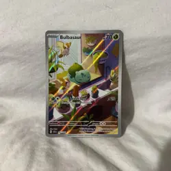 Pokemon TCG Bulbasaur Stellar Crown Illustration Card 143/142 VERY LP - Image 1