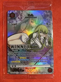 C.C. Winner Union Arena Card Champion Promo English, CGH-1-077 Code Geass - Image 1