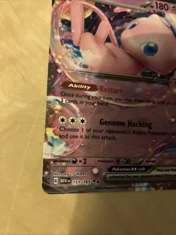 Pokemon Card Psychic Type Mew EX Ultra Rare Scarlet & Violet 151 Set 151/165 NM - Image 2