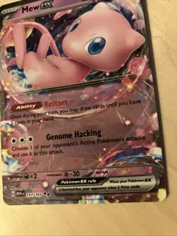 Pokemon Card Psychic Type Mew EX Ultra Rare Scarlet & Violet 151 Set 151/165 NM - Image 3