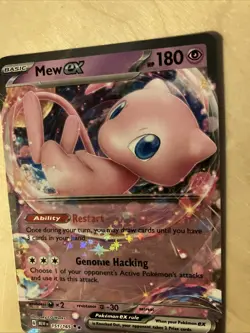 Pokemon Card Psychic Type Mew EX Ultra Rare Scarlet & Violet 151 Set 151/165 NM - Image 4