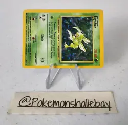 Scyther 10/64 - Jungle Set - NO SYMBOL ERROR *EXC* Holo Pokemon Card - Image 3