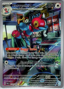 Porygon-Z 214/182 - Paradox Rift - Pokemon Card - NM - Illustration Rare - Image 1