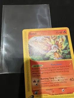 Pokemon Entei 10/147 Aquapolis Rare Non Holo Reader Card - Image 2