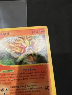 Pokemon Entei 10/147 Aquapolis Rare Non Holo Reader Card - Image 3