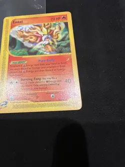 Pokemon Entei 10/147 Aquapolis Rare Non Holo Reader Card - Image 5