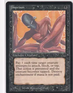 Magic MTG Legends IMPRISON RARE Lightly Played/Near Mint Condition - Image 1