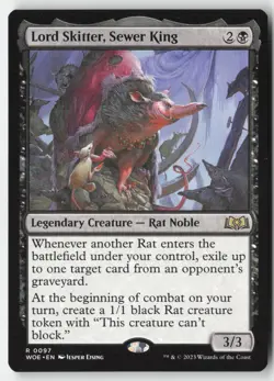 MTG - Lord Skitter, Sewer King R Wilds of Eldraine 97 LP-NM - Image 1