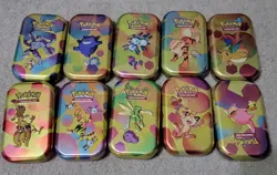 *EMPTY* Pokemon 151 Mini Tin Set - Including ART and COINS. NO PACKS! - Image 1