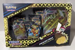 Pokemon TCG Sword & Shield Game Crown Zenith Pikachu VMAX Special Collection Box - Image 1