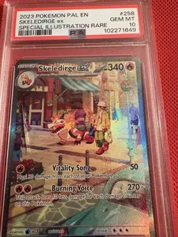 2023 Pokemon Pal En-Paldea Evolved #258 Skeledirge EX PSA 10 Gem Mint - Image 2