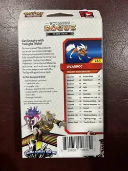 NEW & SEALED Pokemon TCG Twilight Rogue Theme Deck - Sun & Moon Lycanroc - Image 2