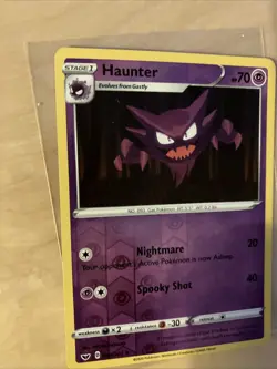 Pokemon Haunter 084/202 Uncommon Reverse Holo Sword & Shield Base Set NM - Image 3