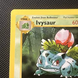 1999 Pokemon Base Set Shadowless First Edition Ivysaur (NM) - Image 3