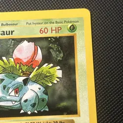1999 Pokemon Base Set Shadowless First Edition Ivysaur (NM) - Image 4