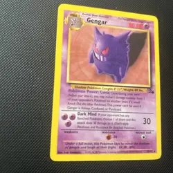 Gengar 20/62 Fossil Non-Holo - TCG Pokemon - LP - Image 3